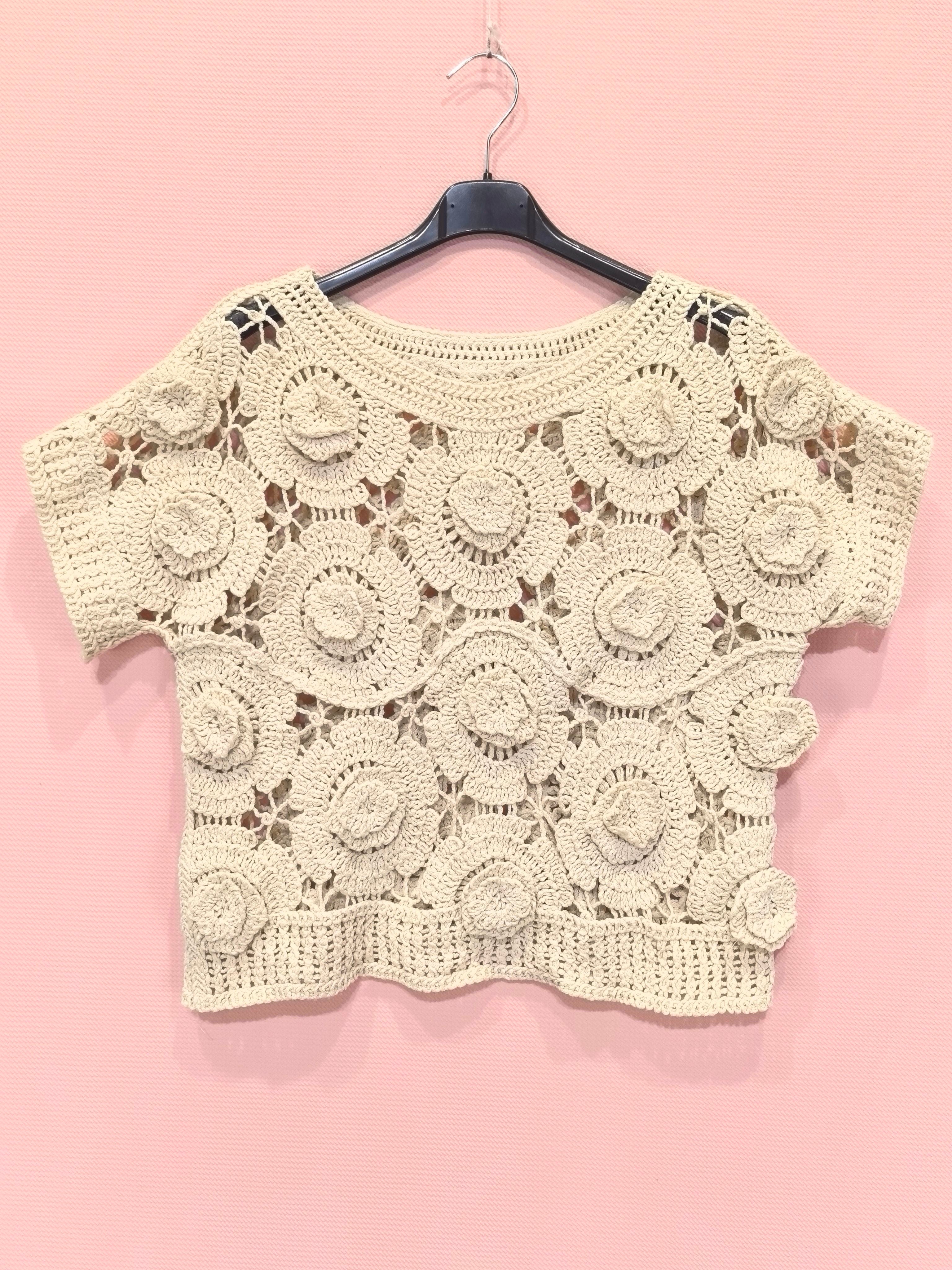 Top Crochet Floral (x6)