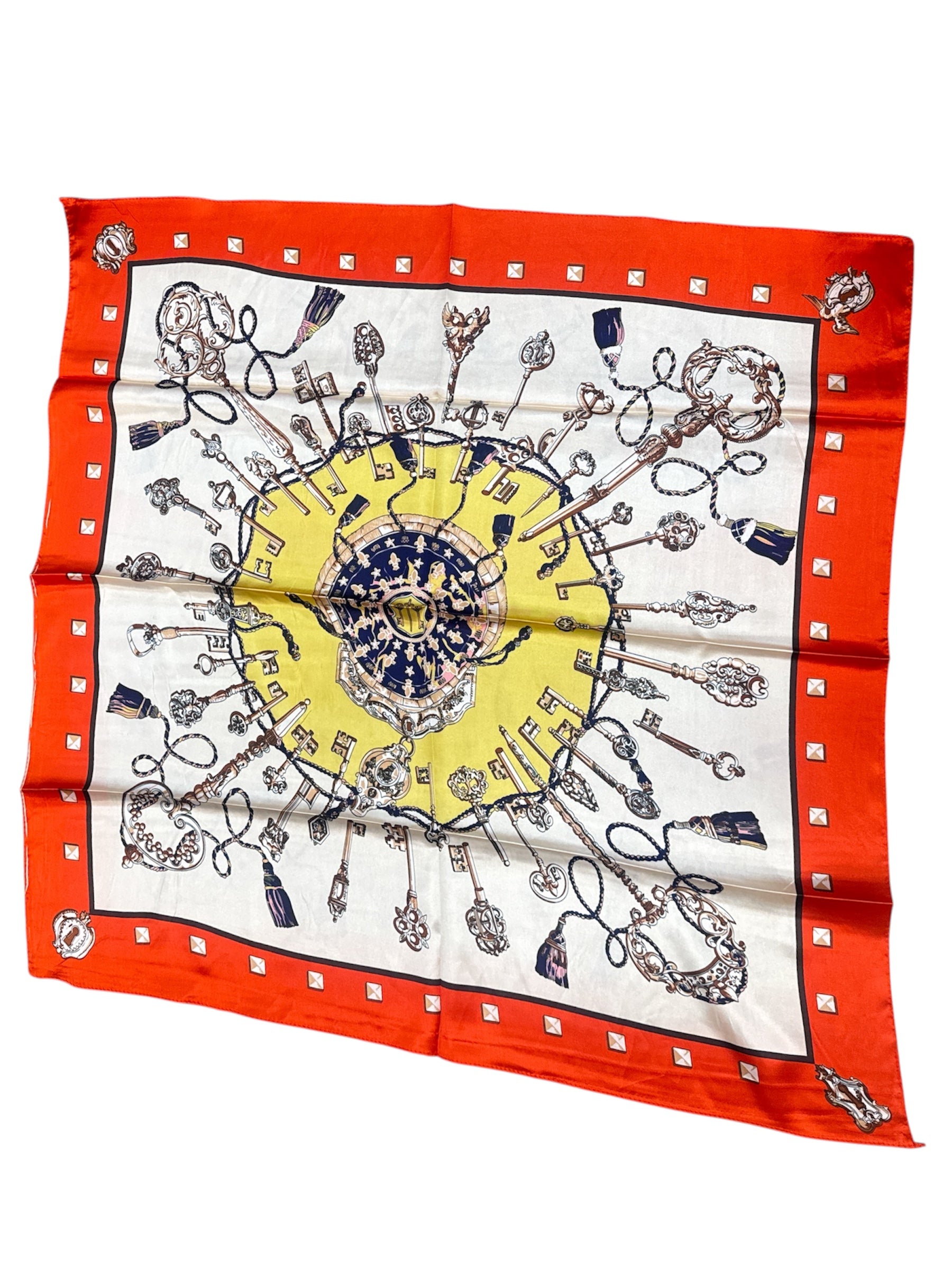 Foulard carré  90cm imprimé fantaisie (x10)#25
