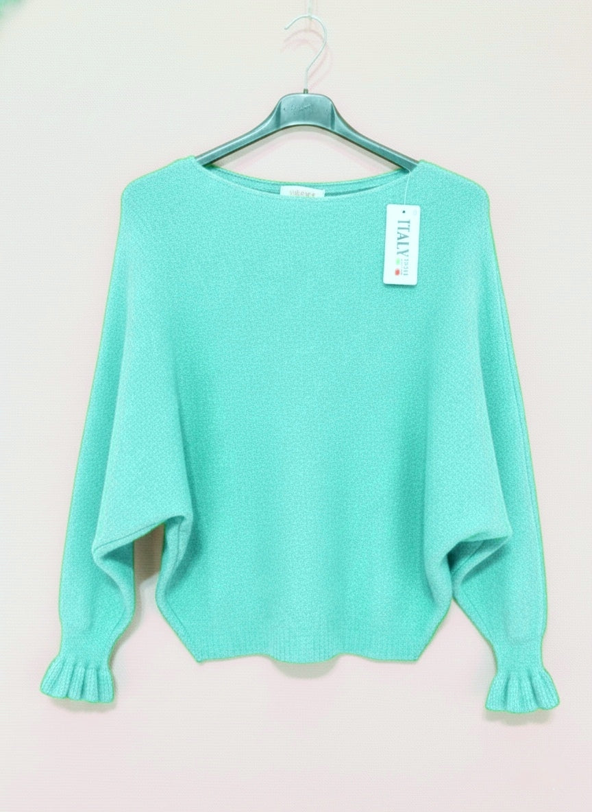 Pull Chauve-Souris à Manches Froncées (x8)