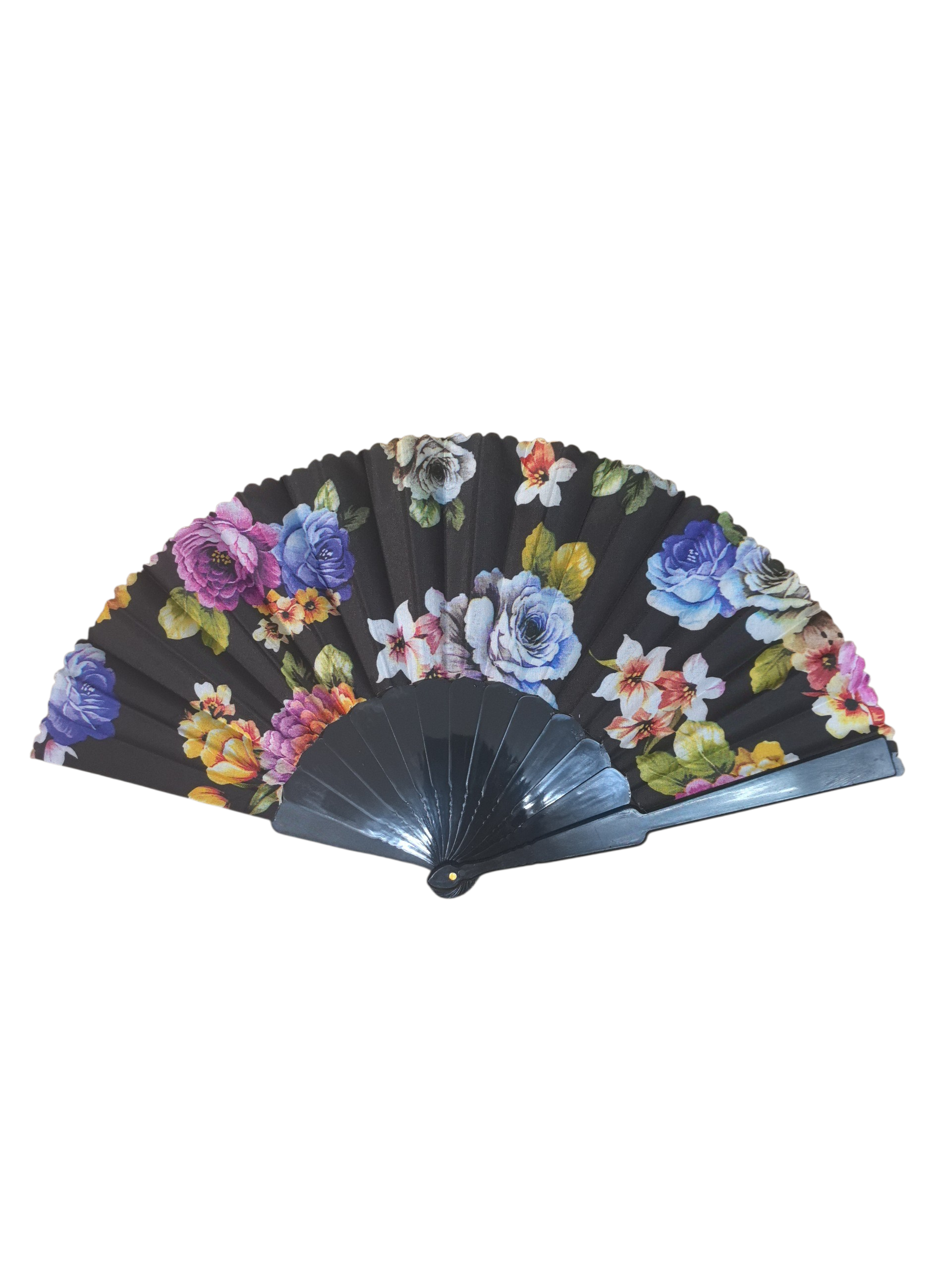 Éventails motif fleur Paillettes(x12)#37