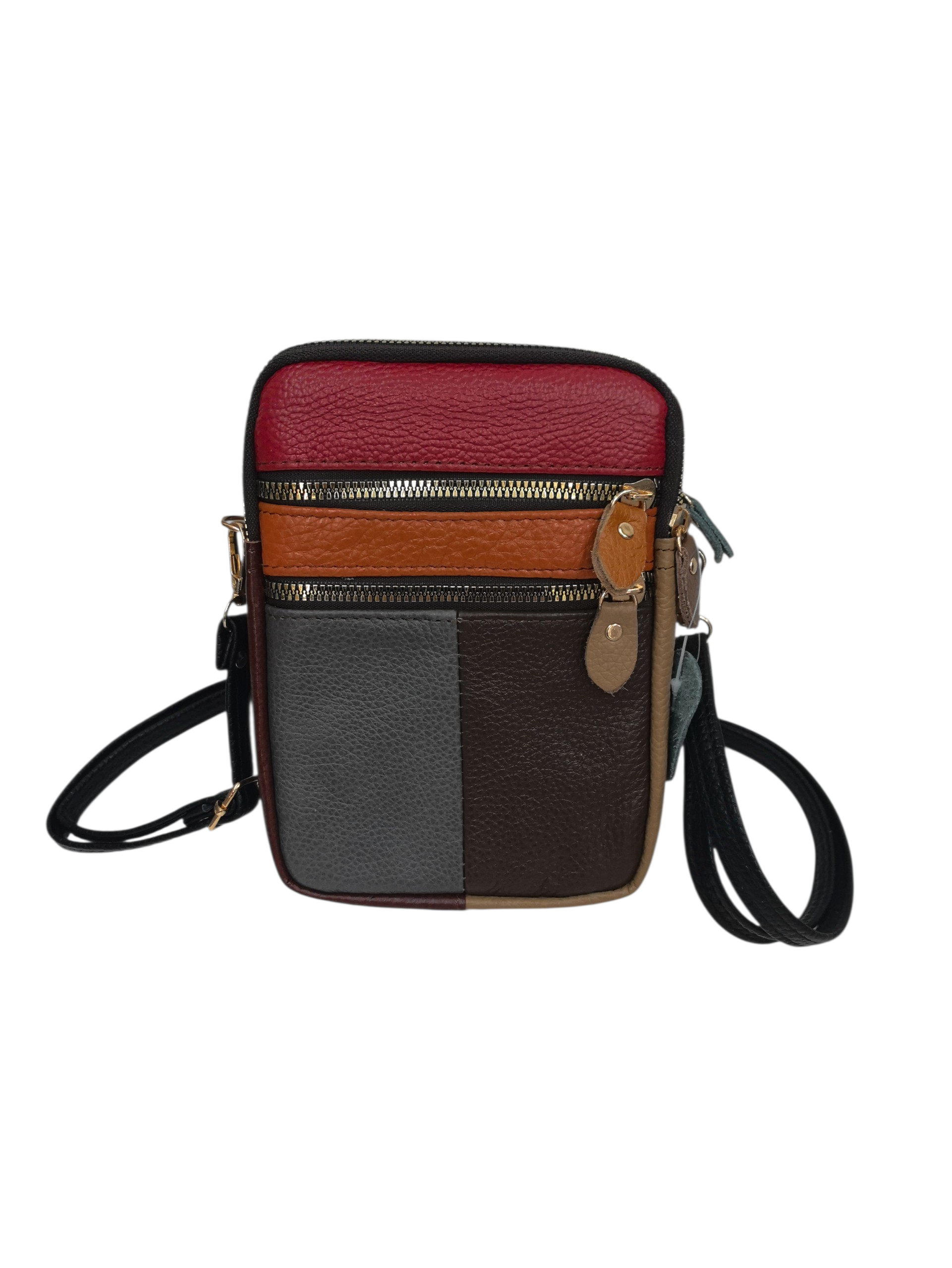 Sac multicouleur- Cuir véritable couleur (X6)
