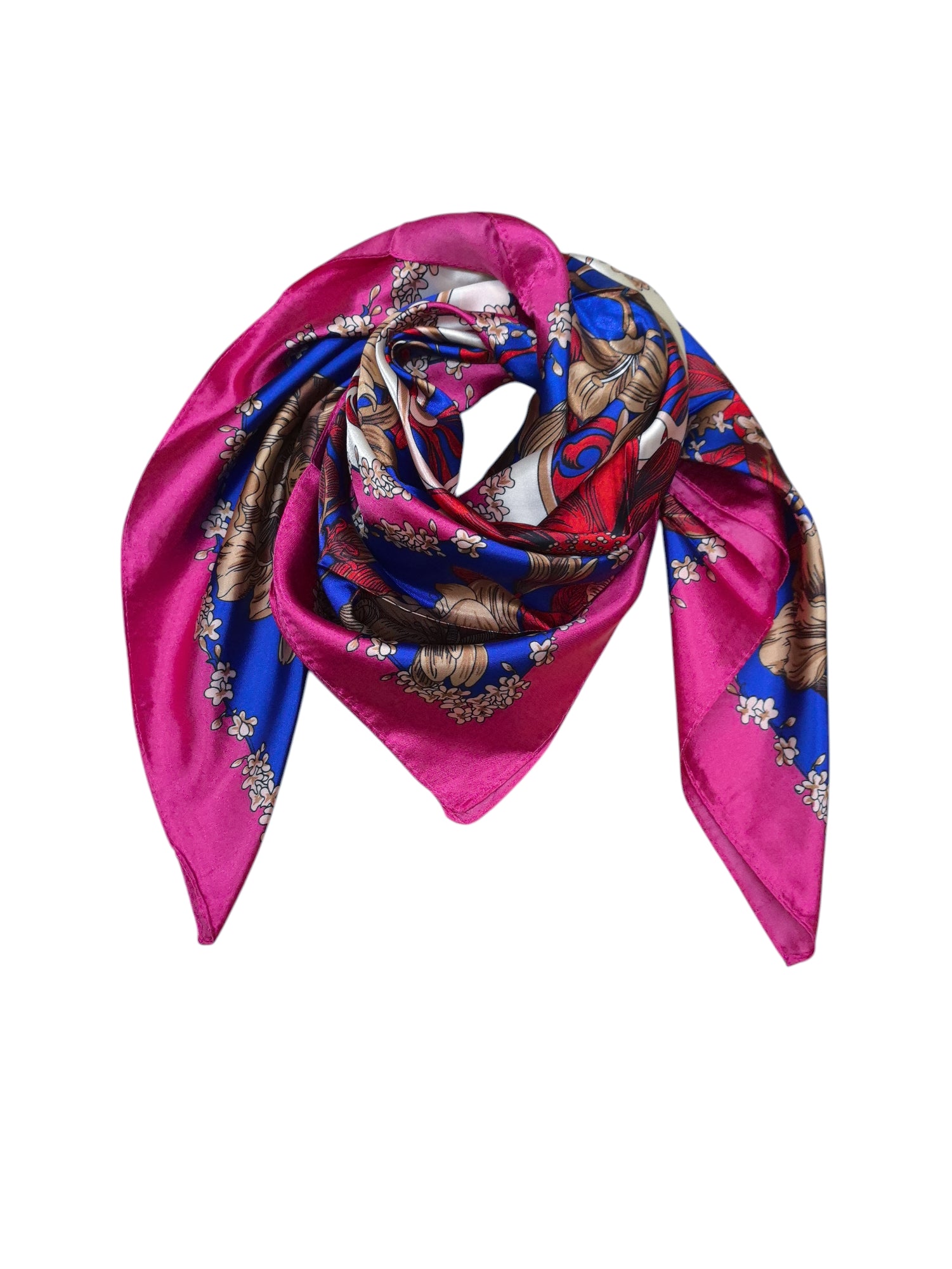 Foulard carré  90cm imprimé fantaisie (x10)#2