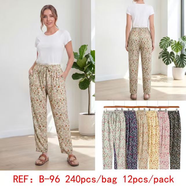 Pantalon Fluide Imprimé  (x12)#96