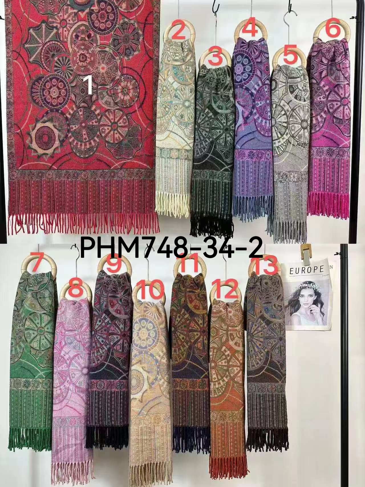 Châle Écharpe   Motif Paisley(x12) #34-2