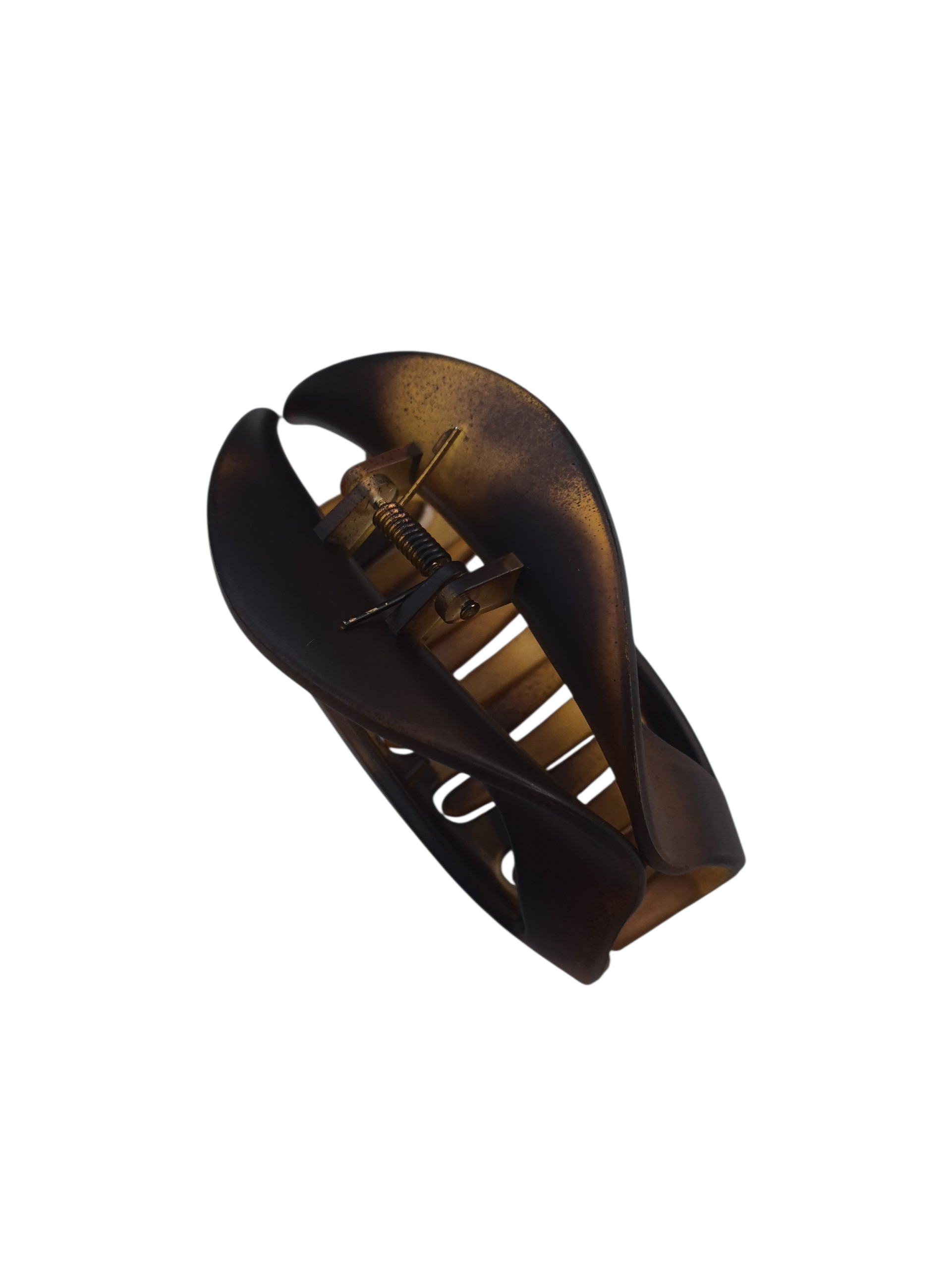 Pince à cheveux écaille de tortue mate (x12)#28