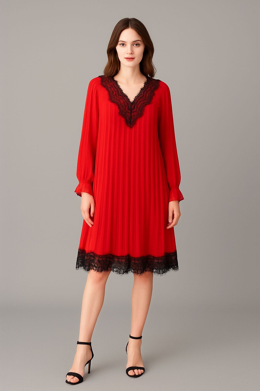 Robe plissée  (x6）