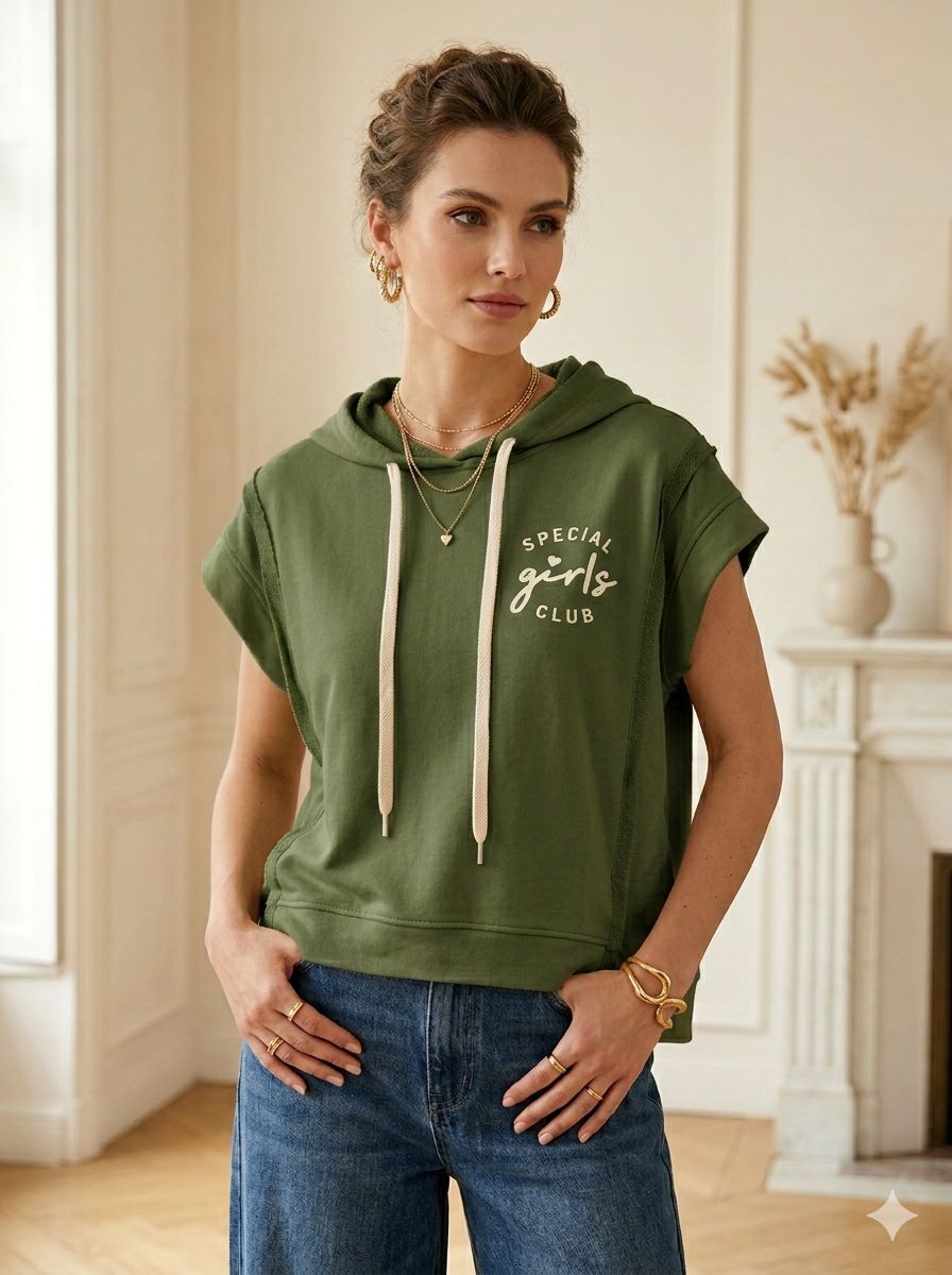 Sweat à capuche sans manches (x6)