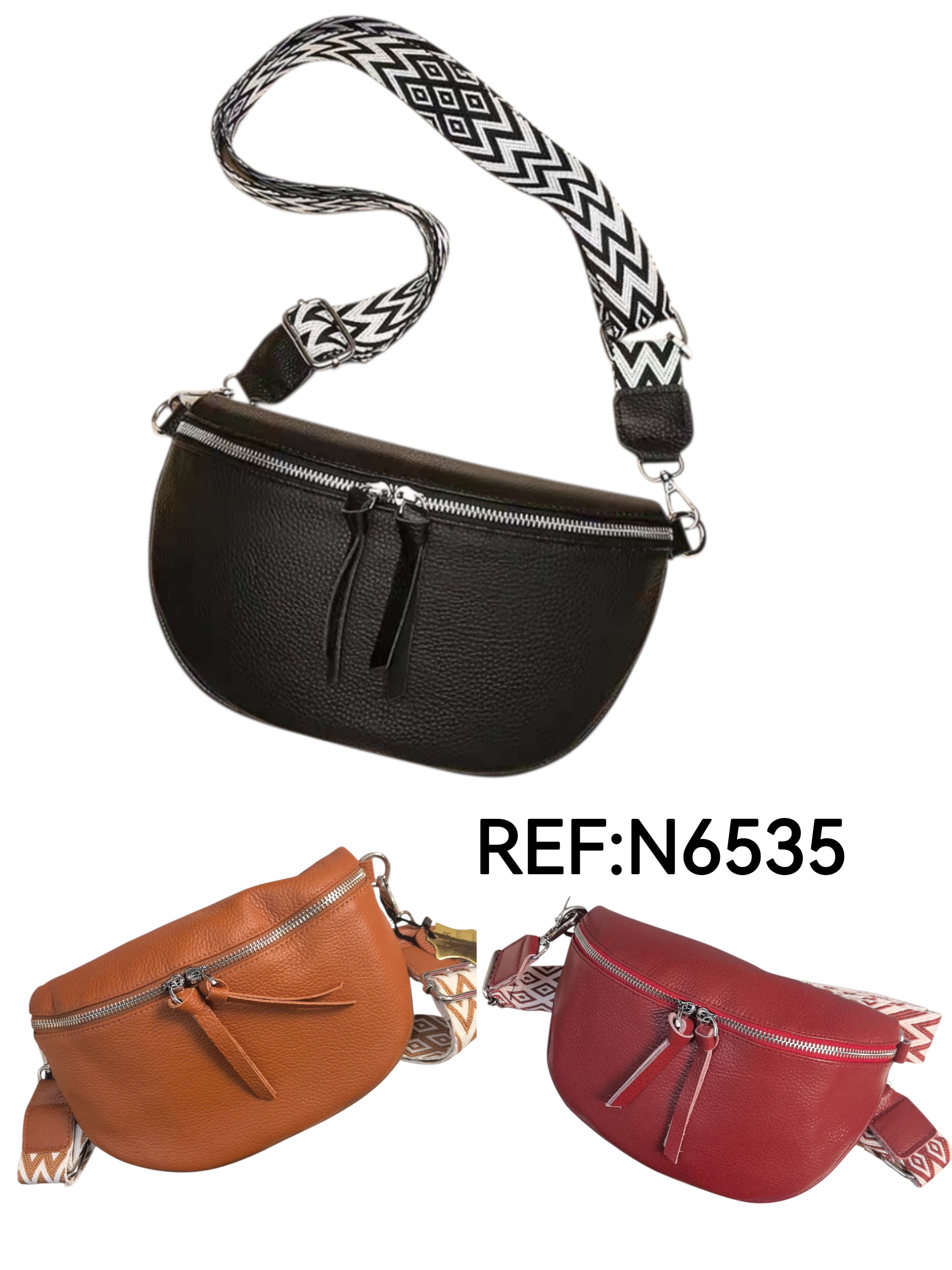 Sac bandoulières en  Cuir véritable Pour Femme (X6)