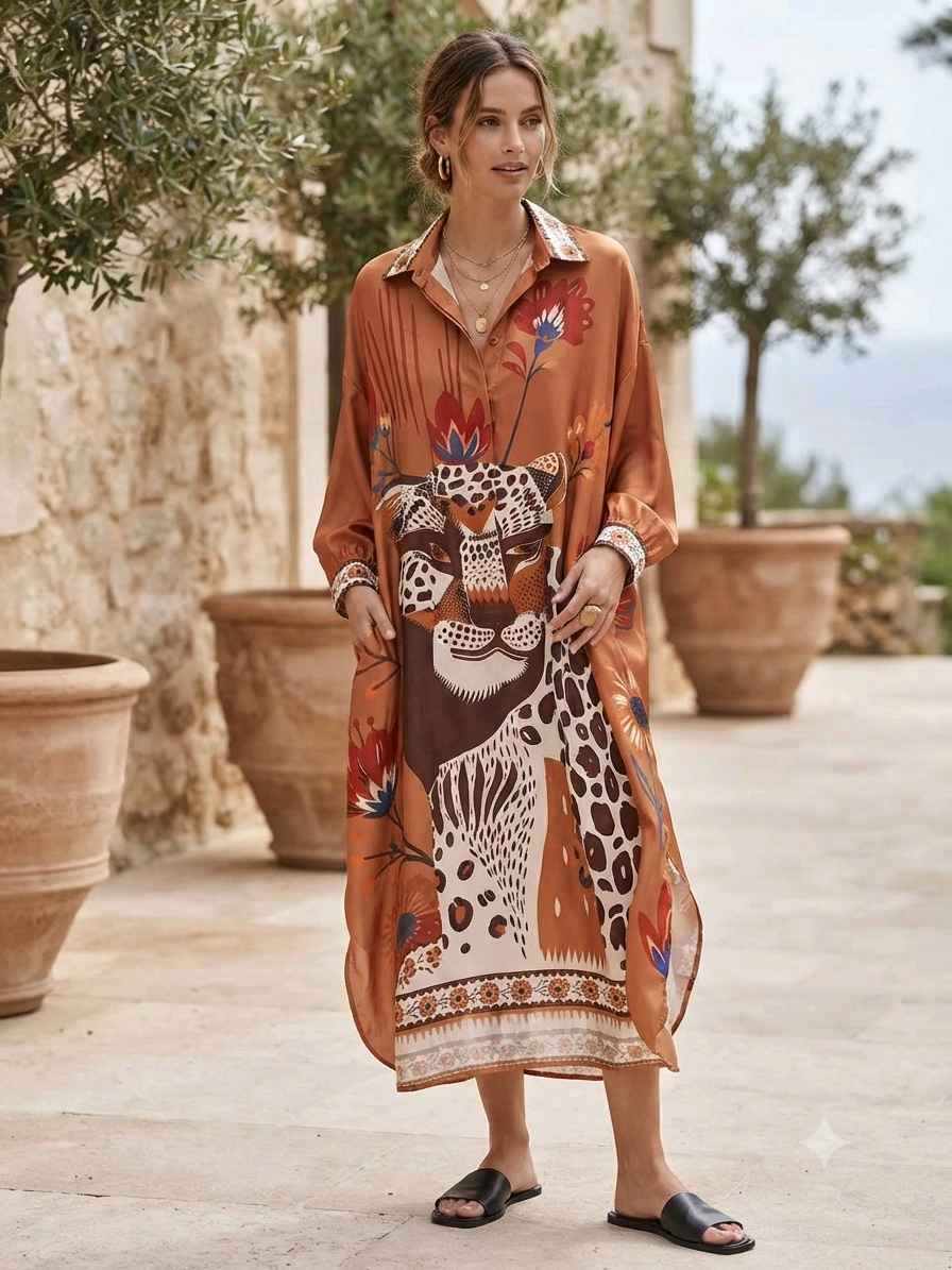 Robe Chemise Longue Imprimée (x6)