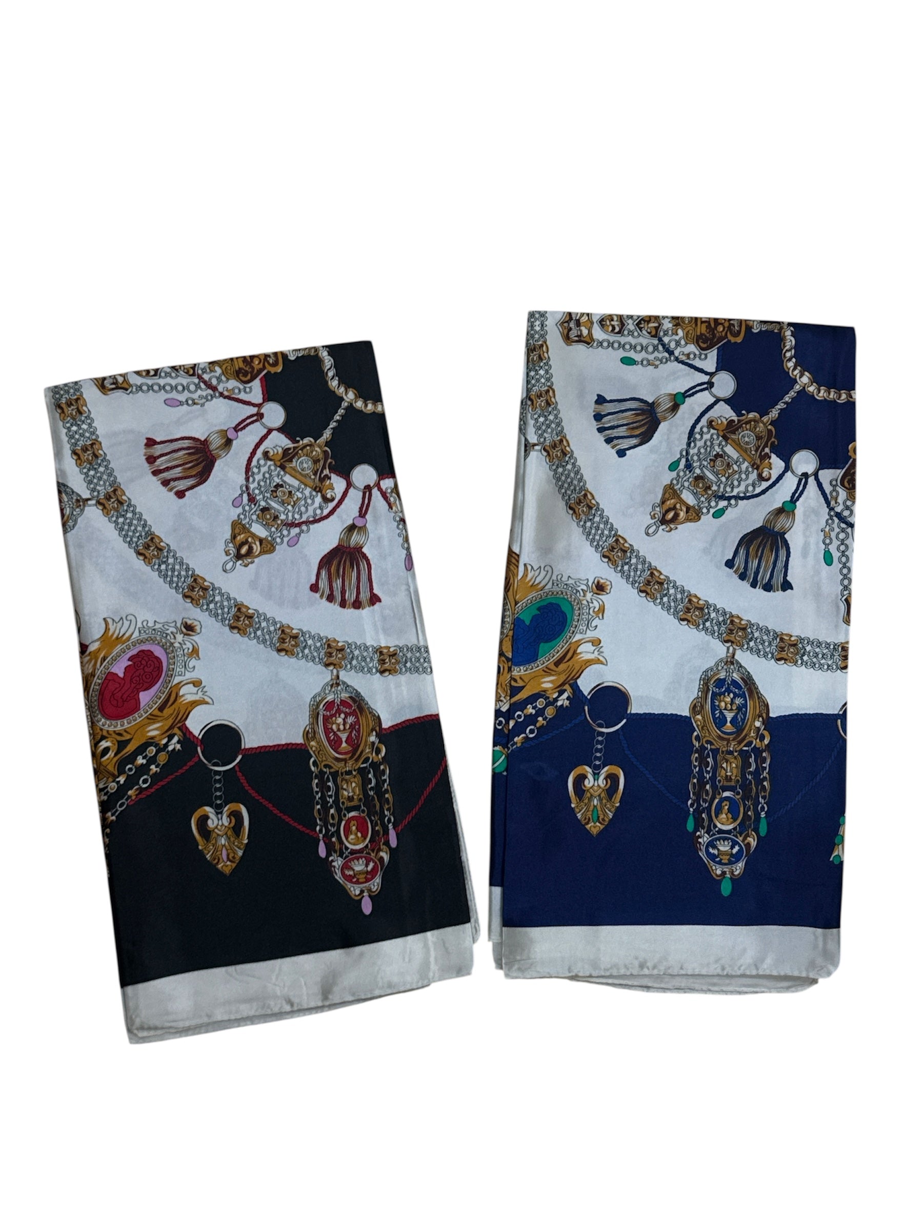 Foulard carré  90cm imprimé fantaisie (x10)#7