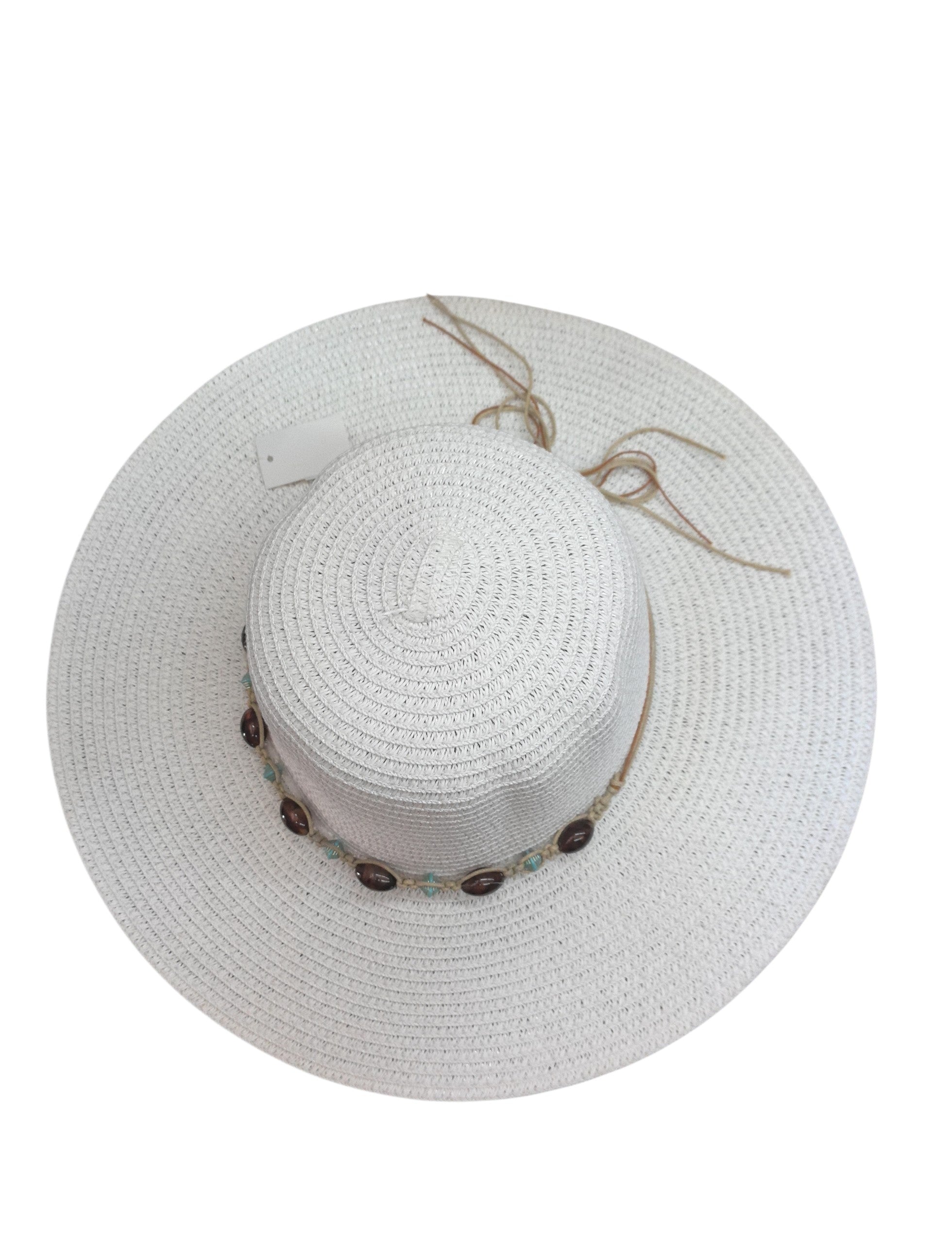 Chapeau de paille bohème femme à large bord (x12)