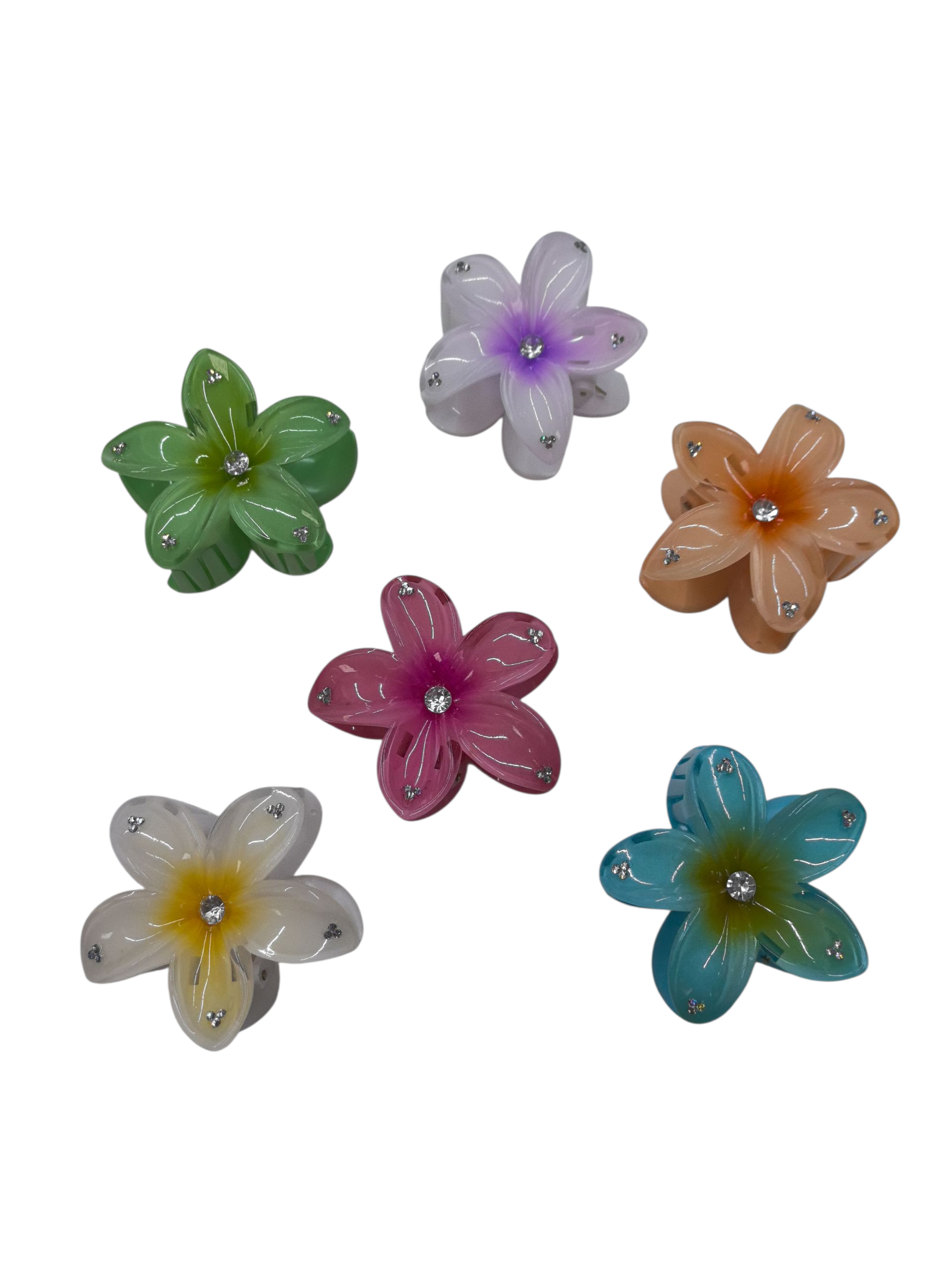 pinces  cheveux  forme  fleur (x12)#10