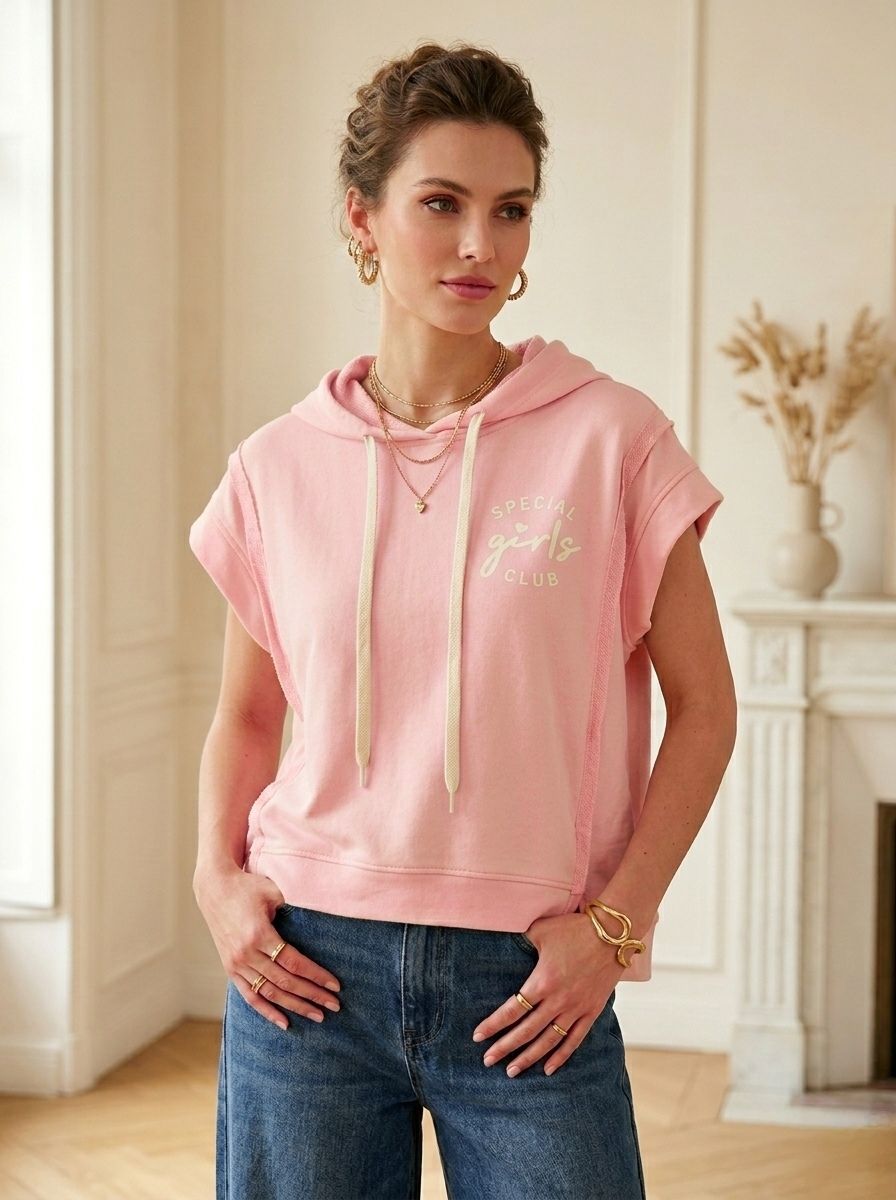 Sweat à capuche sans manches (x6)