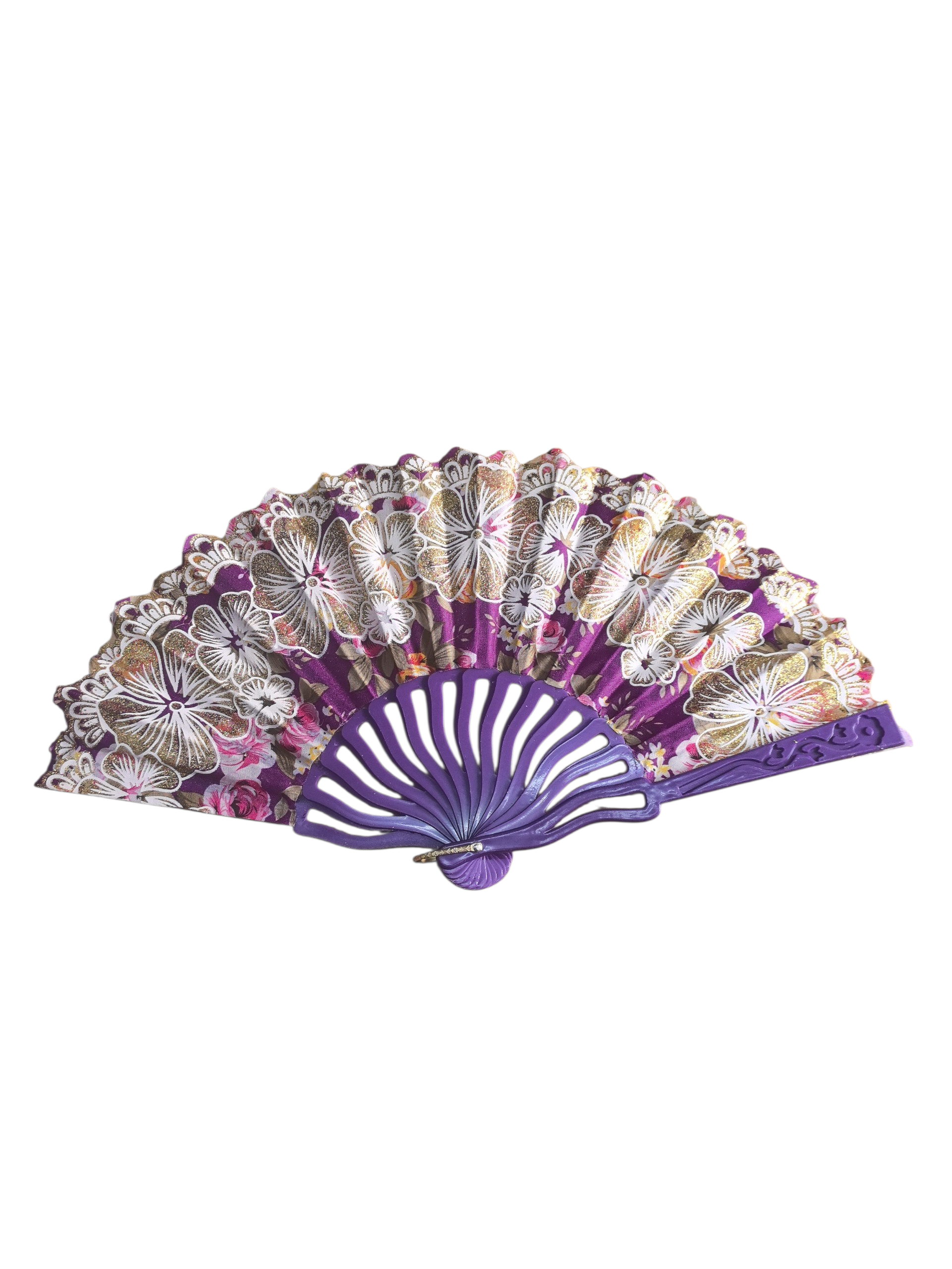 Éventails motif fleur Paillettes(x12)#41