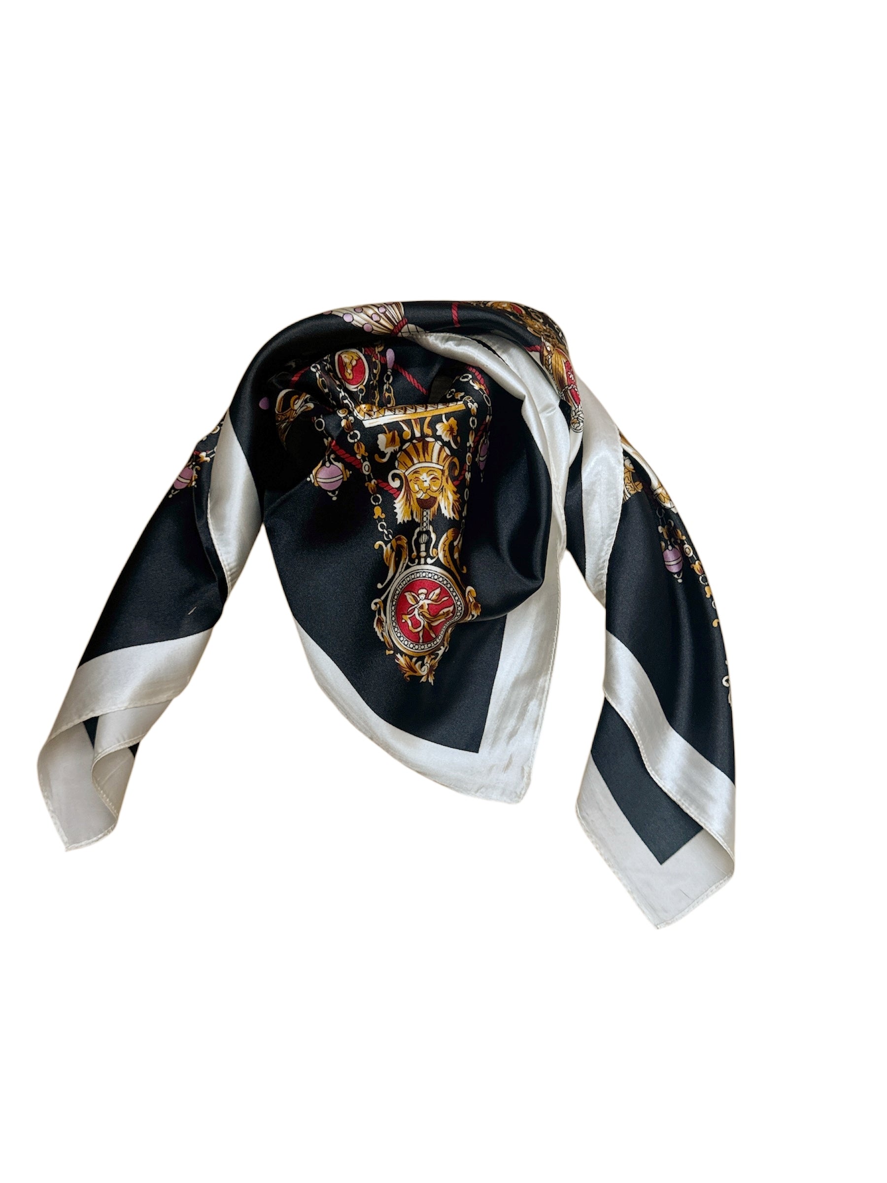 Foulard carré  90cm imprimé fantaisie (x10)#7