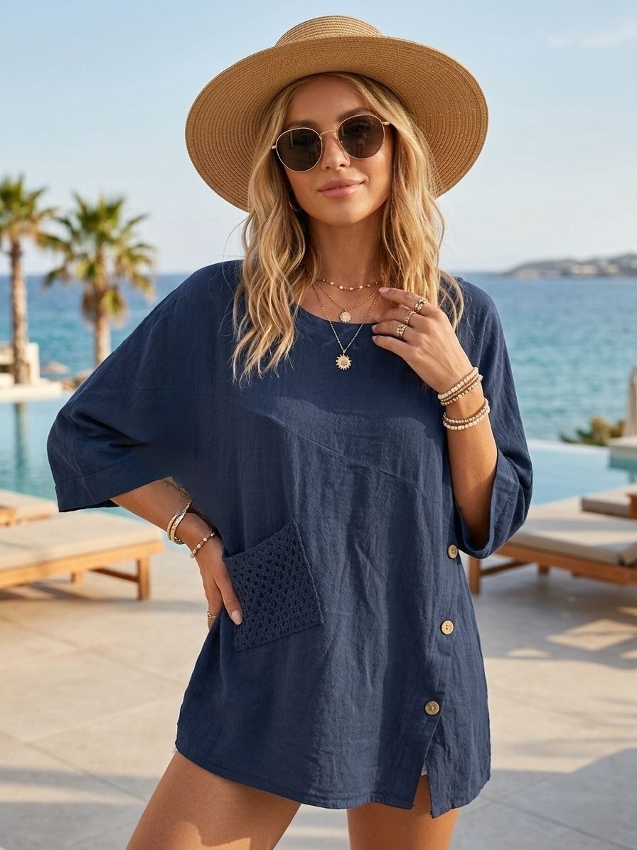 Blouse oversize，manches Chauve-souris (x6)