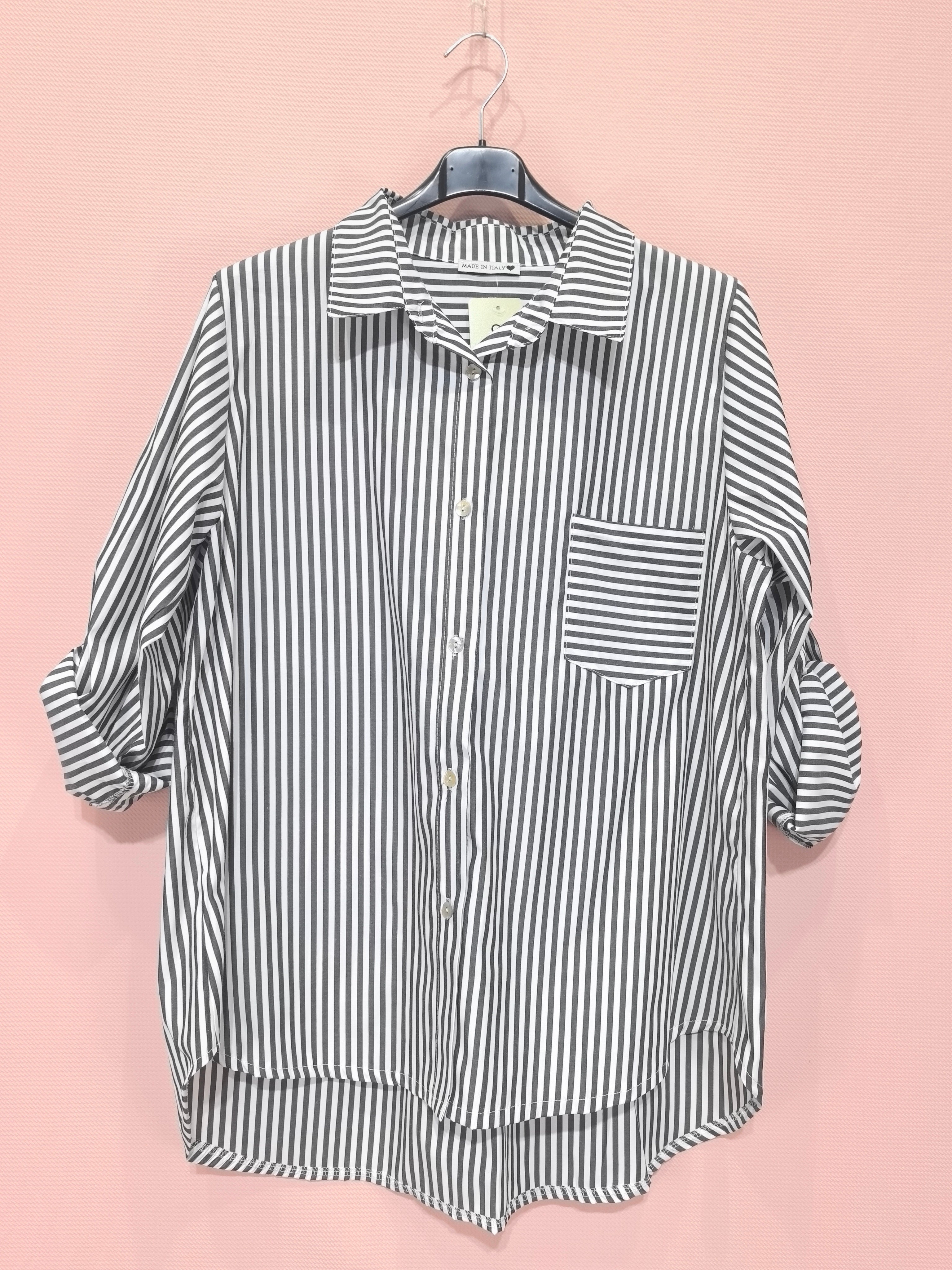 Chemise rayée en coton léger (x6)