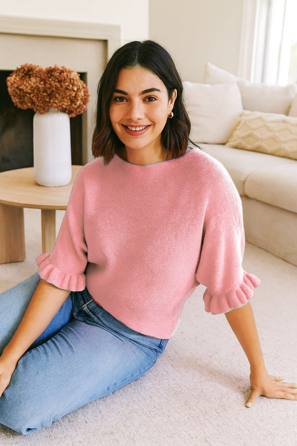 Pull à manches volantées(x8)