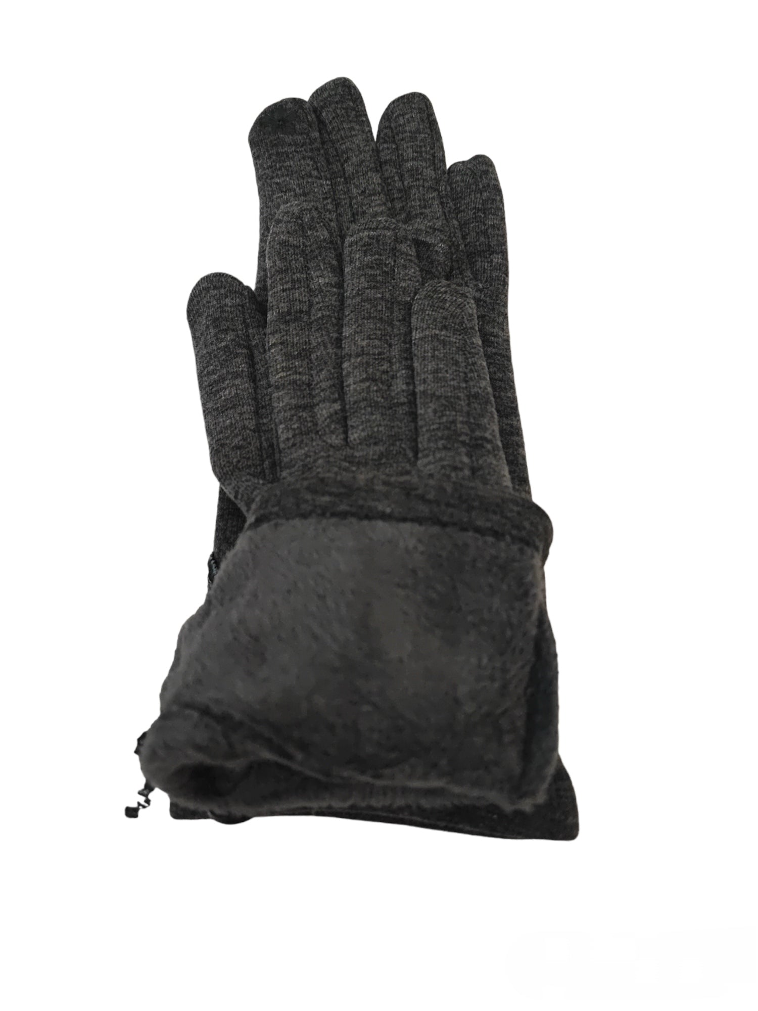 Gants tactiles pompon effet tweed (x12)