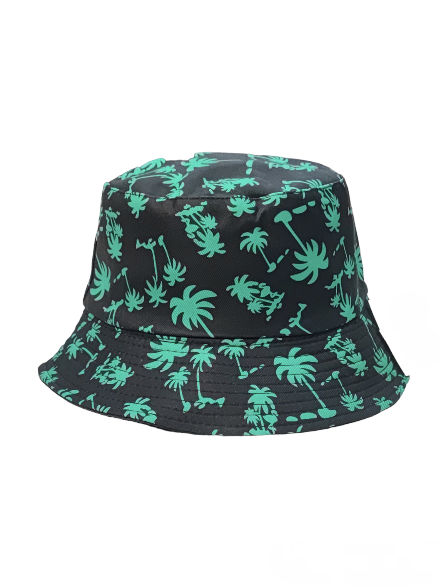 Chapeaux bob réversible motif  cocotier (x12)