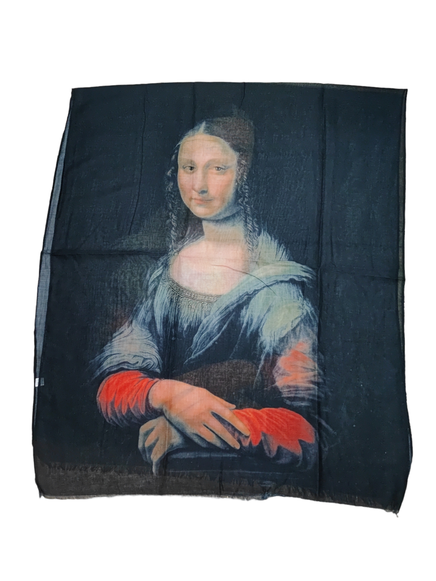 Foulard étole tableau Leonard de Vinci La Joconde    (x3)