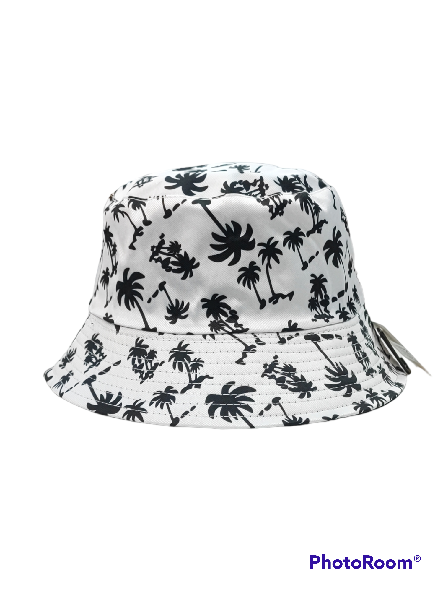 Chapeaux bob réversible motif  cocotier (x12)