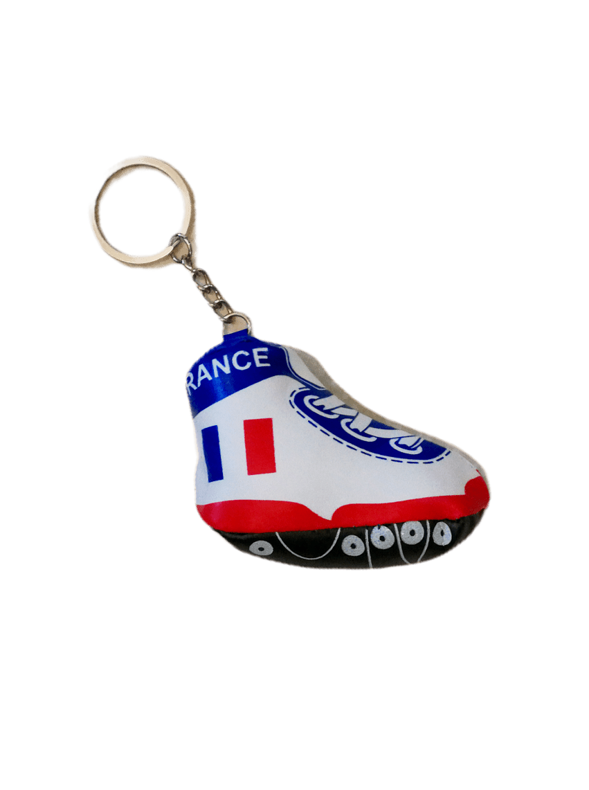 LOT DE 6 - Porte-clé foot drapeau France       1,00€/unité | Grossiste-pro