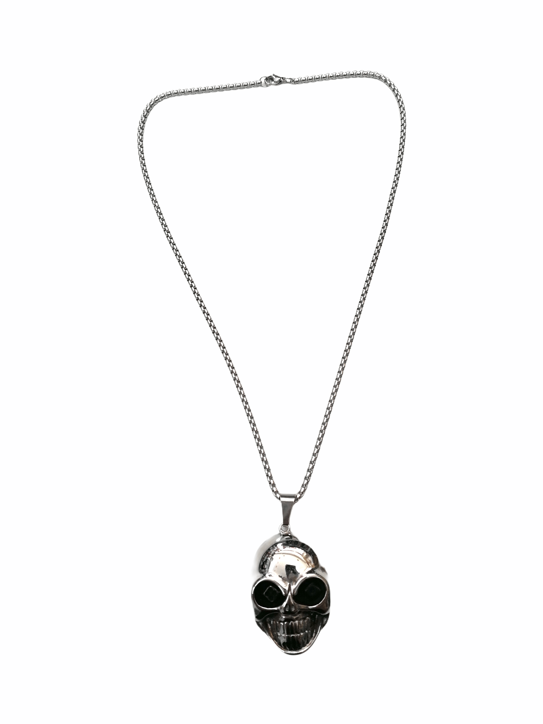 HOMME - LOT DE 2 - Collier pendentif tête de mort 5,00€/unité | Grossiste-pro