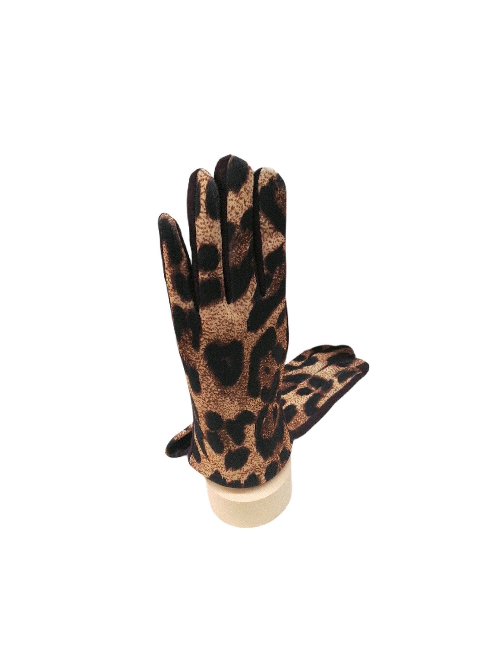 Gants tactiles motif léopard doublure (x12) 3,50€/paire | Grossiste-pro