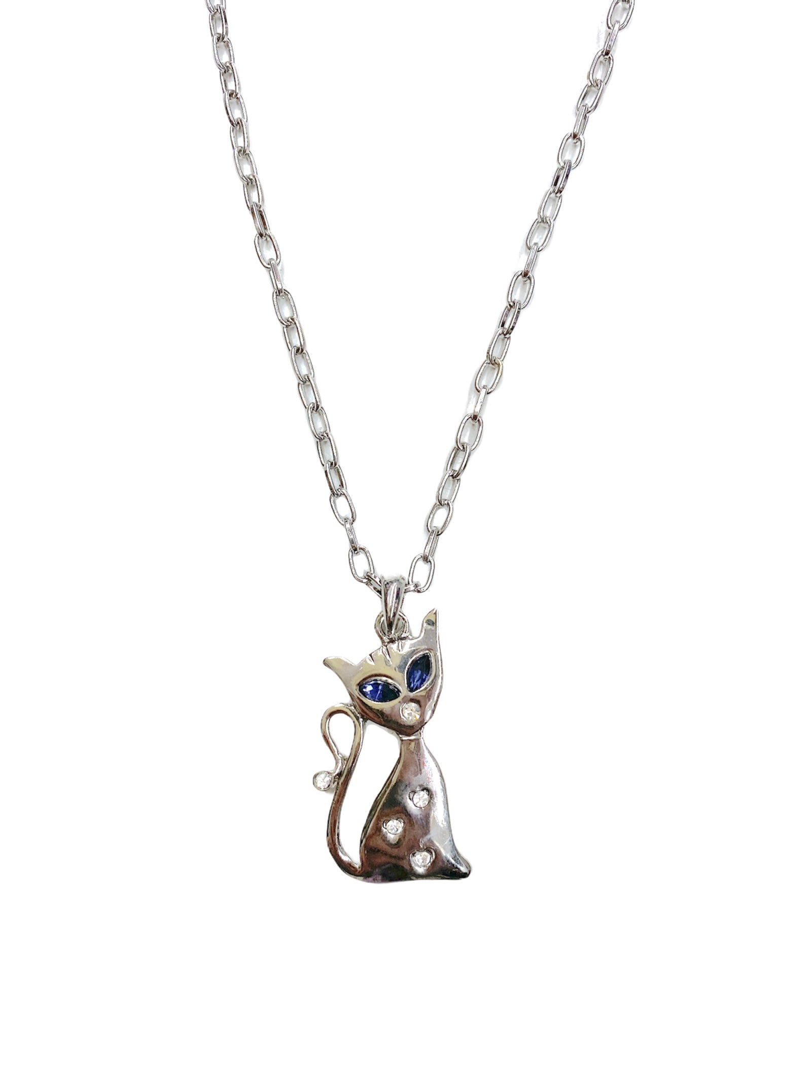 Collier sautoir pendentif chat (x3)