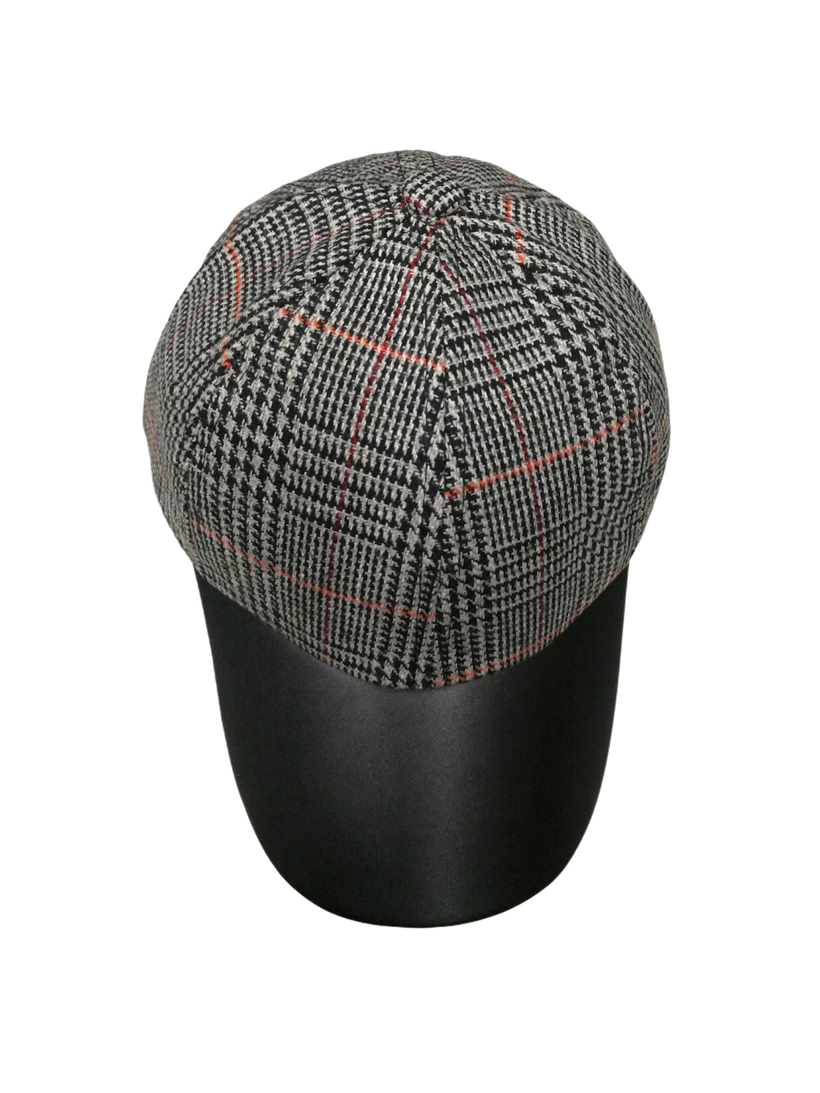 Casquette tartan similicuir (x6)