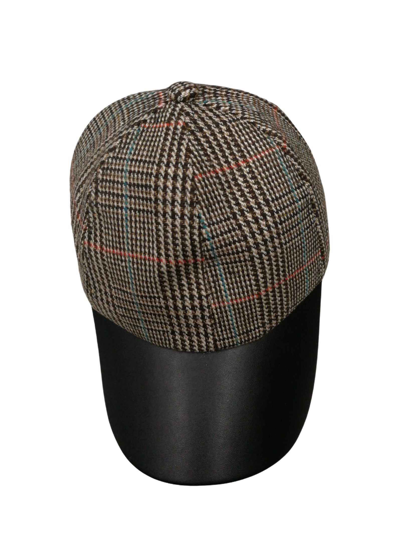 Casquette tartan similicuir (x6)