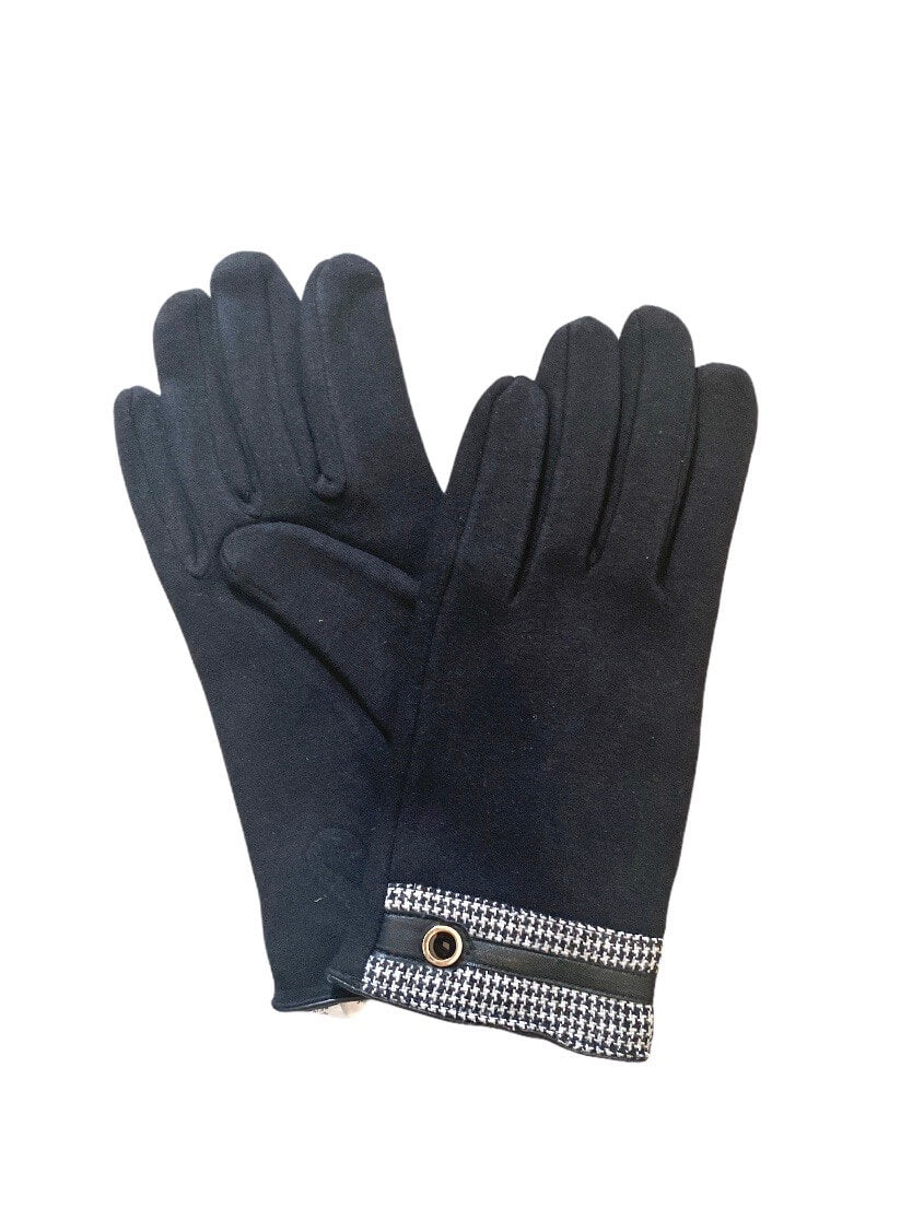 Gants motifs pied de poule doublure (x12) 2,50€/paire | Grossiste-pro