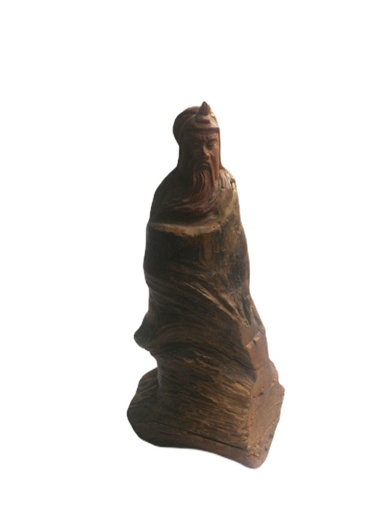 Statuette sculpture bois - figure ancêtre 23cm | Grossiste-pro