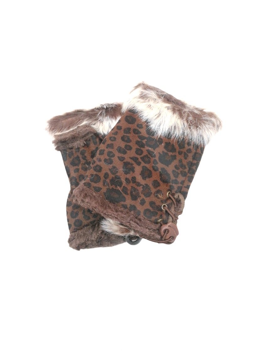 Mitaines gants motif léopard fausse fourrure (x12) 2,50€/paire | Grossiste-pro